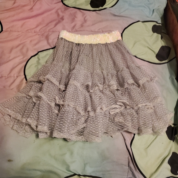 Sugar Thrillz DollsKill Lace Sequin Tulle Skirt - Picture 7 of 7